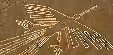 Líneas de Nazca vistas desde el cielo